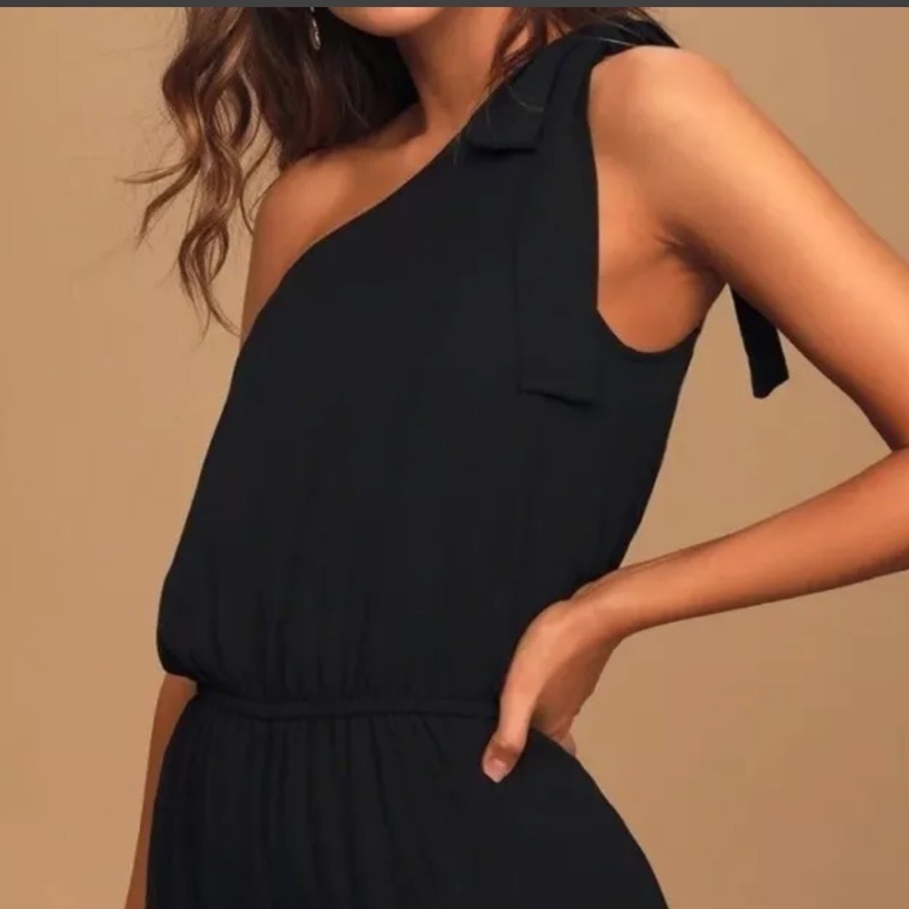 Lulus Tie One Shoulder Jumpsuit - XS